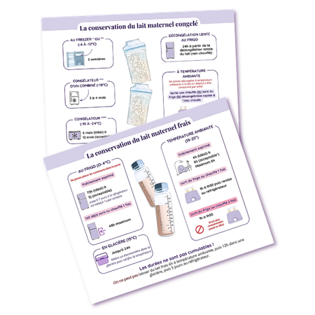 Fiche conservation du lait maternel